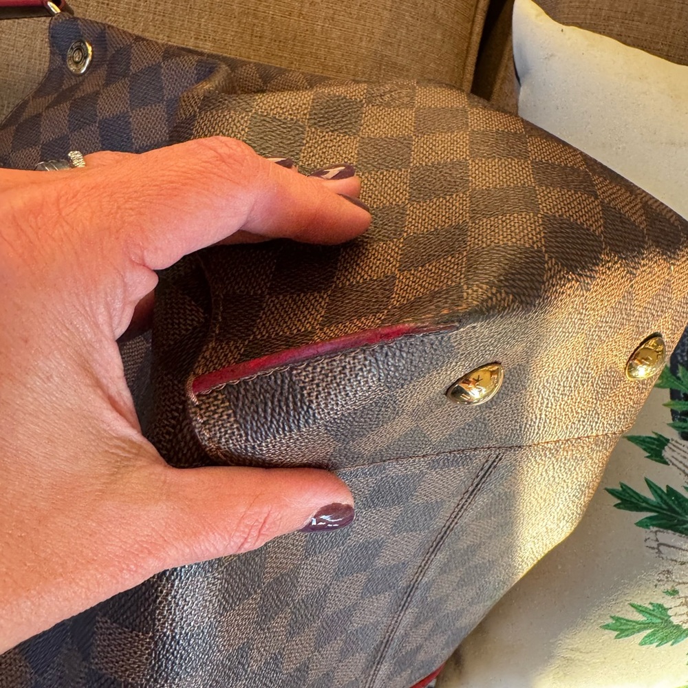 ๐ Louis Vuitton HOBO MM Damier Cerise - Picture 14 of 16